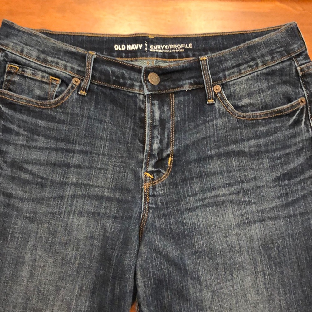 Old Navy Curvy Mid-Rise jeans, sz 10S